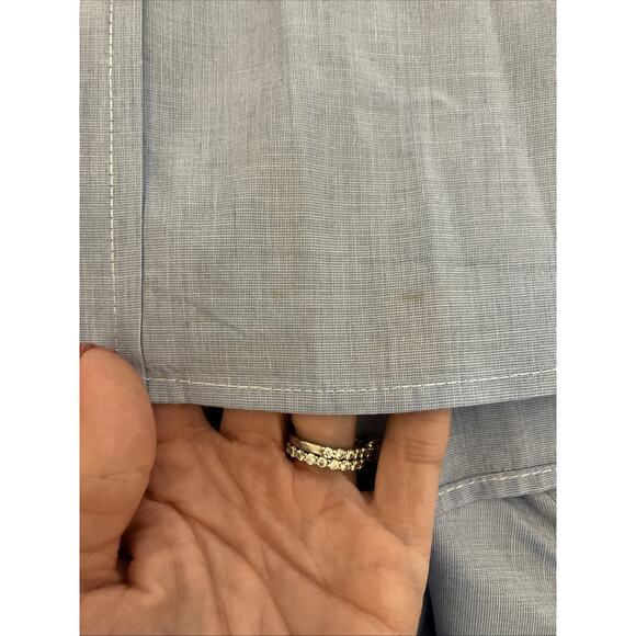 Izod Button Down Shirt Men 4XL Big Blue Premium Essentials Long Sleeve Collared - Picture 12 of 12